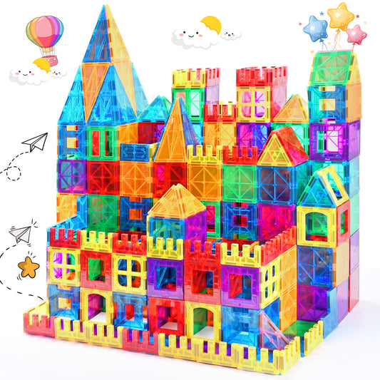Magnetic Tiles Building Blocks Stem Toys for 3+ Year Old Boys and Girls Montessori Toys Toddler Kids Gifts Parents Approved Sensory Toys