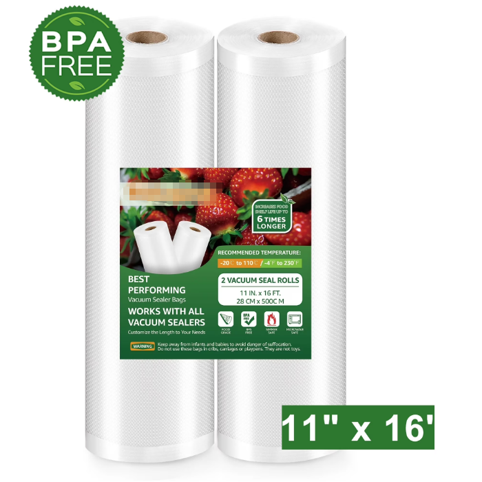 11" x 150' Vacuum Sealer Bags Food Vacuum Seal Bags Roll Keeper with Cutter