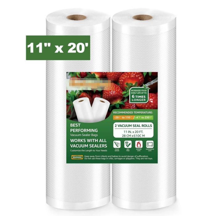 11" x 150' Vacuum Sealer Bags Food Vacuum Seal Bags Roll Keeper with Cutter